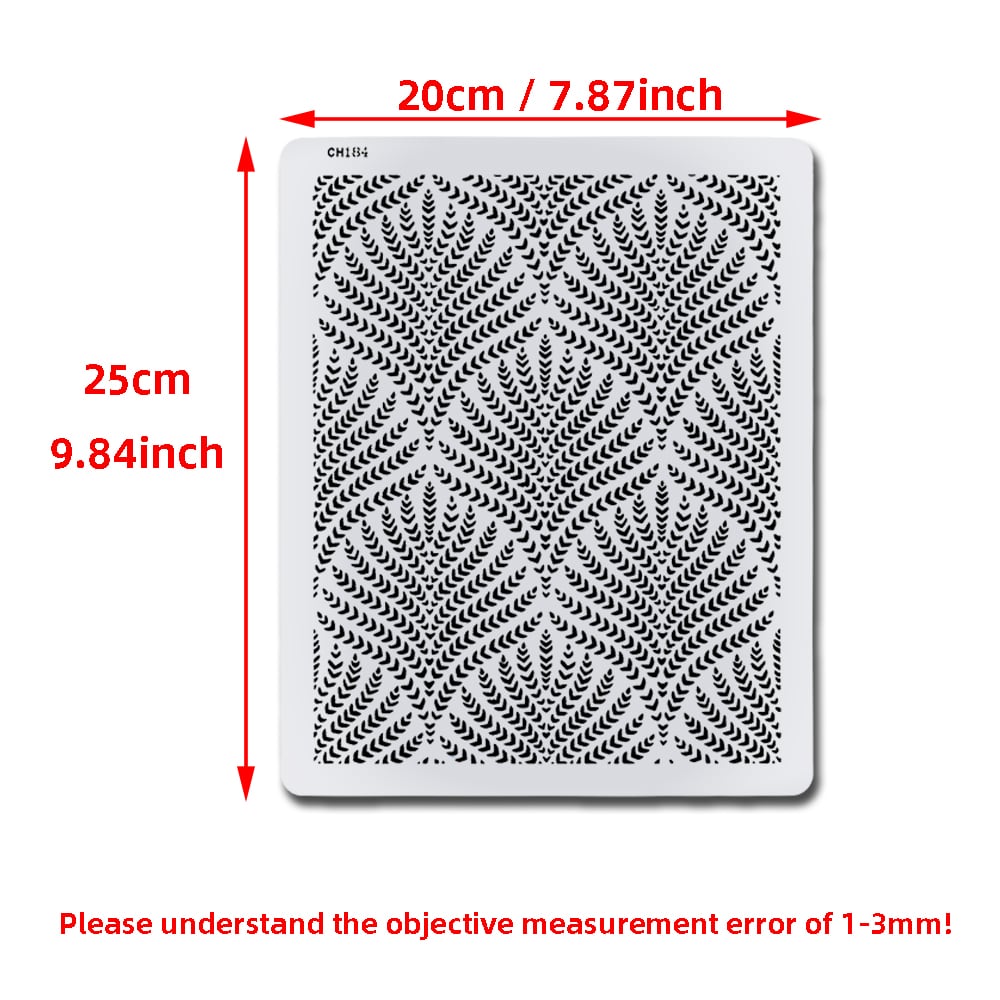 Stencil Silicon Tort Model Floral 1