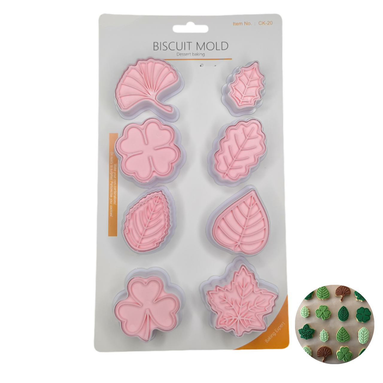 Set 8 Decupatoare Pentru Fondant Biscuiti Frunze