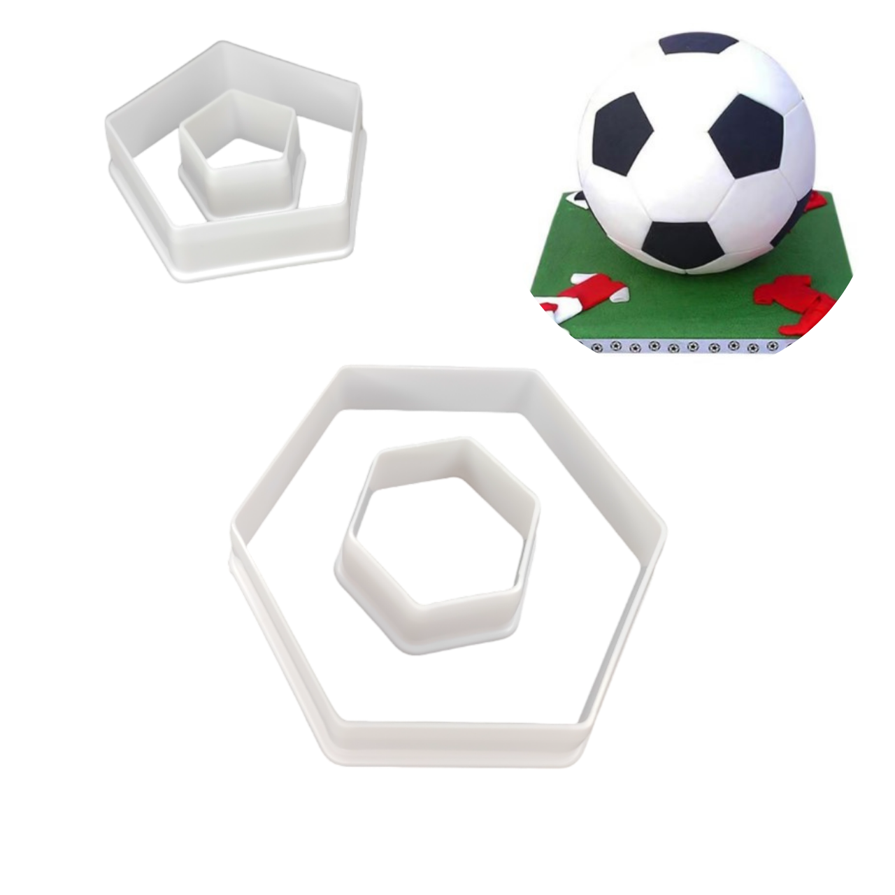 Set Decupatoare Pentru Minge Fotbal 3D