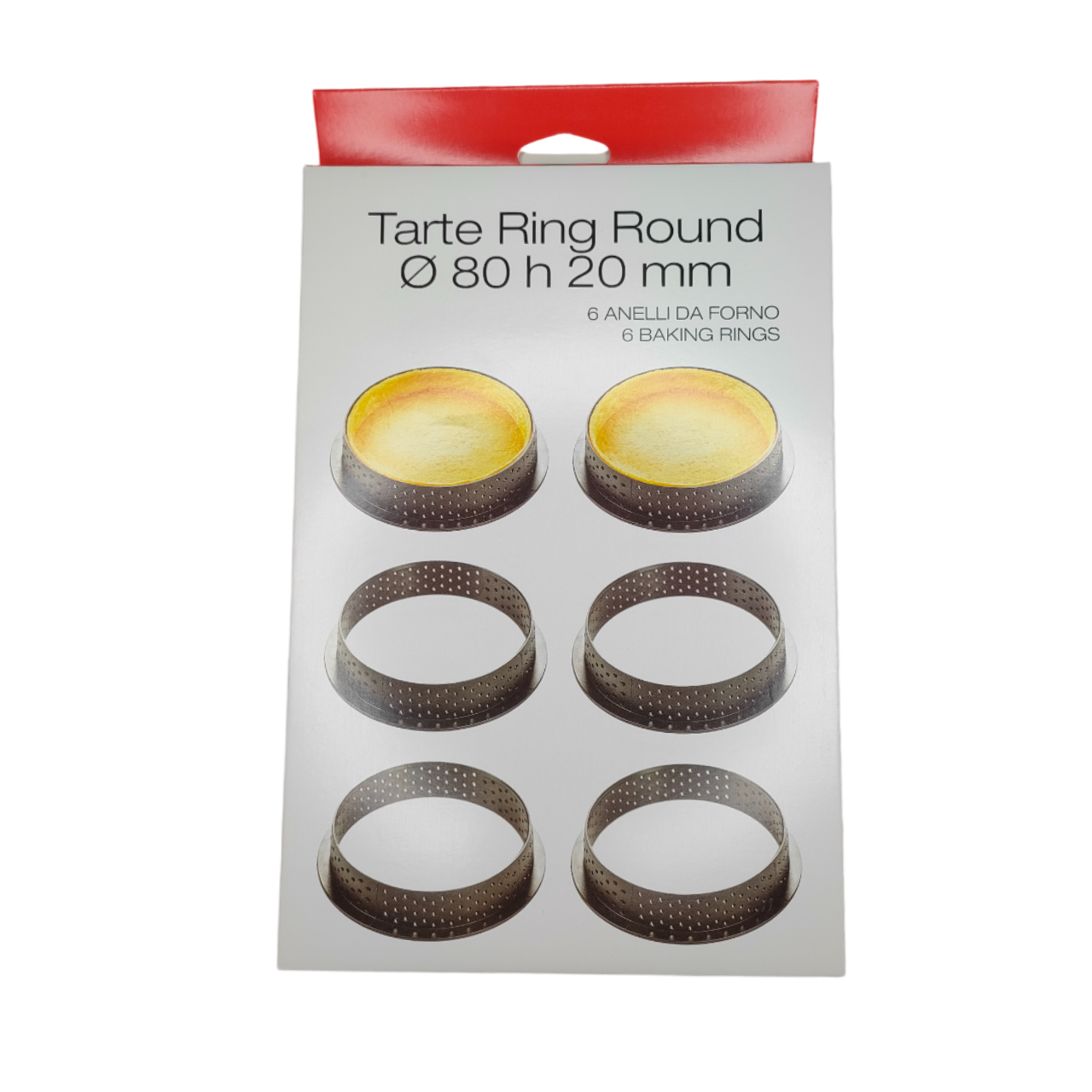 Set 6 inele forme prajituri, plastic alimentar non toxic pentru tarta si mousse