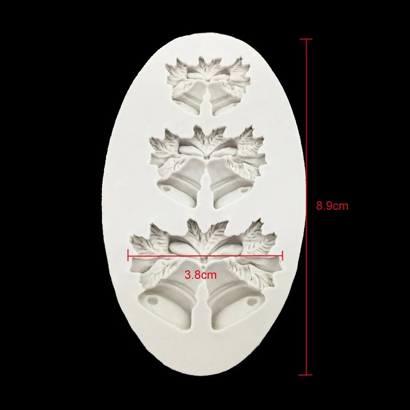 Forma Silicon Clopotei Craciun 3 Marimi