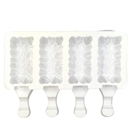 Forma silicon inghetata Model Inimi 4 Alveole