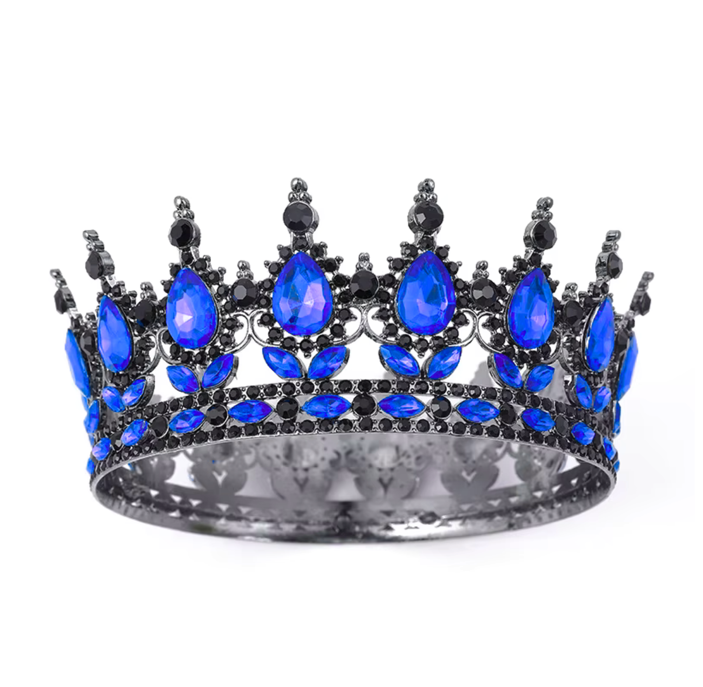 Coronita Topper Tort Negru cu Albastru 15 CM