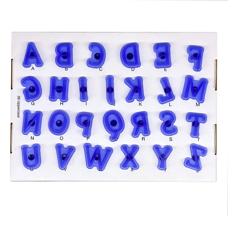 Set Decupatoare Alfabet Albastru