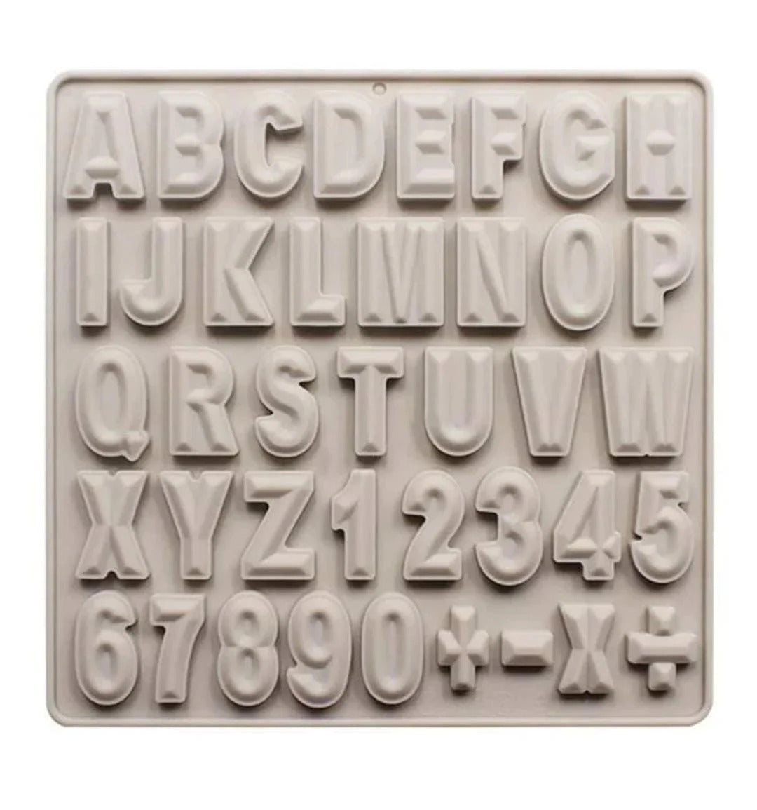 Forma Silicon Litere Cifre Simboluri 3D Model 1