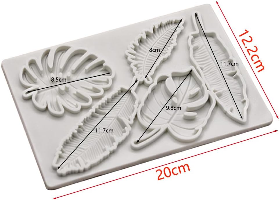 Forma Silicon Pentru Pasta de zahar Frunze Exotice