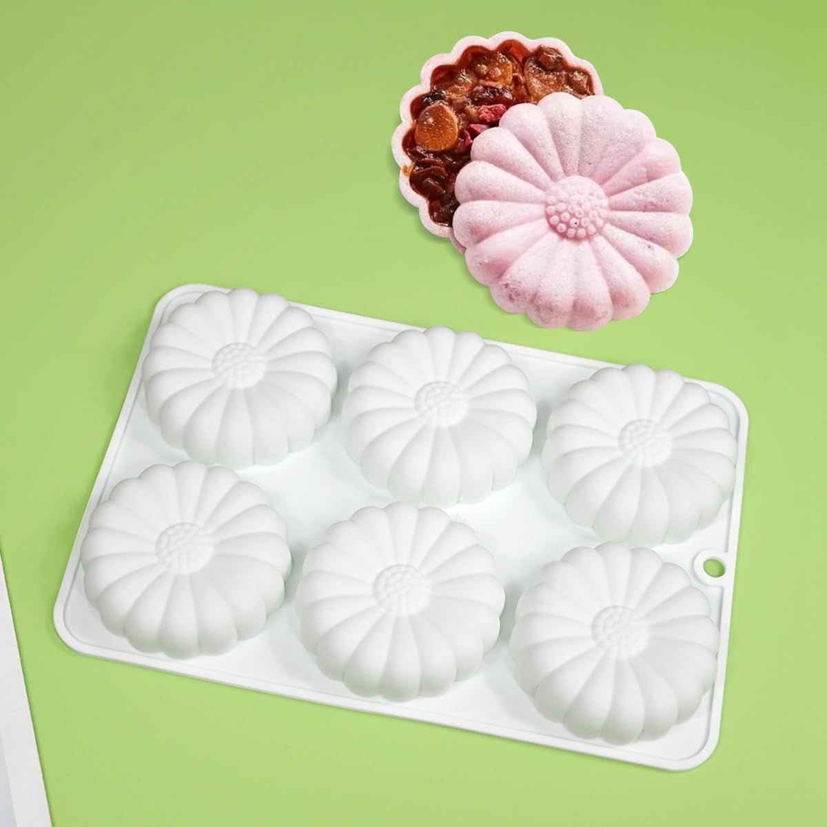 Forma SIlicon Monoportii 6 Alveole Model Floare