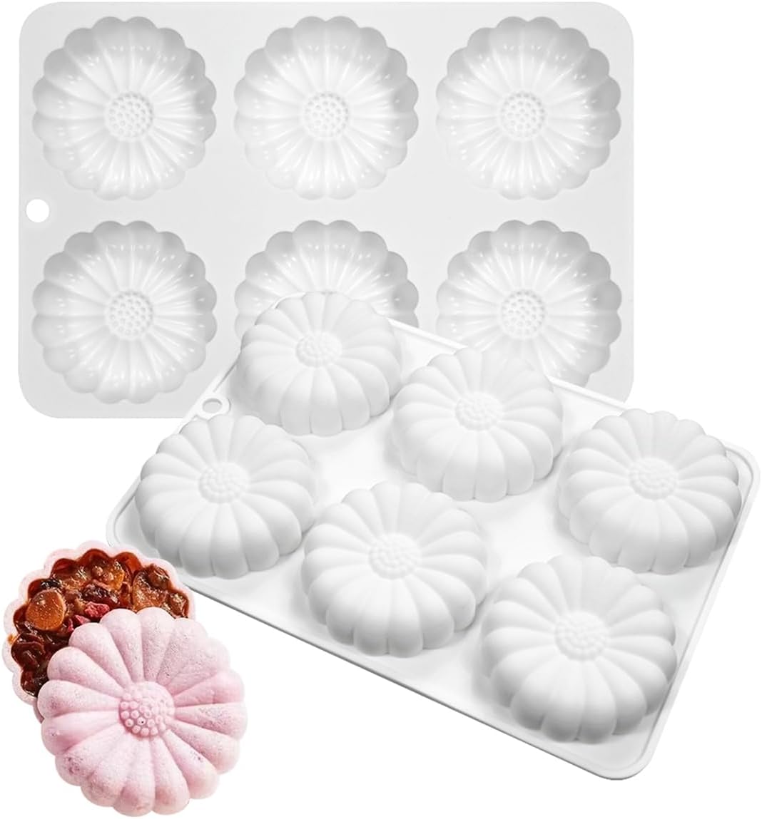 Forma SIlicon Monoportii 6 Alveole Model Floare