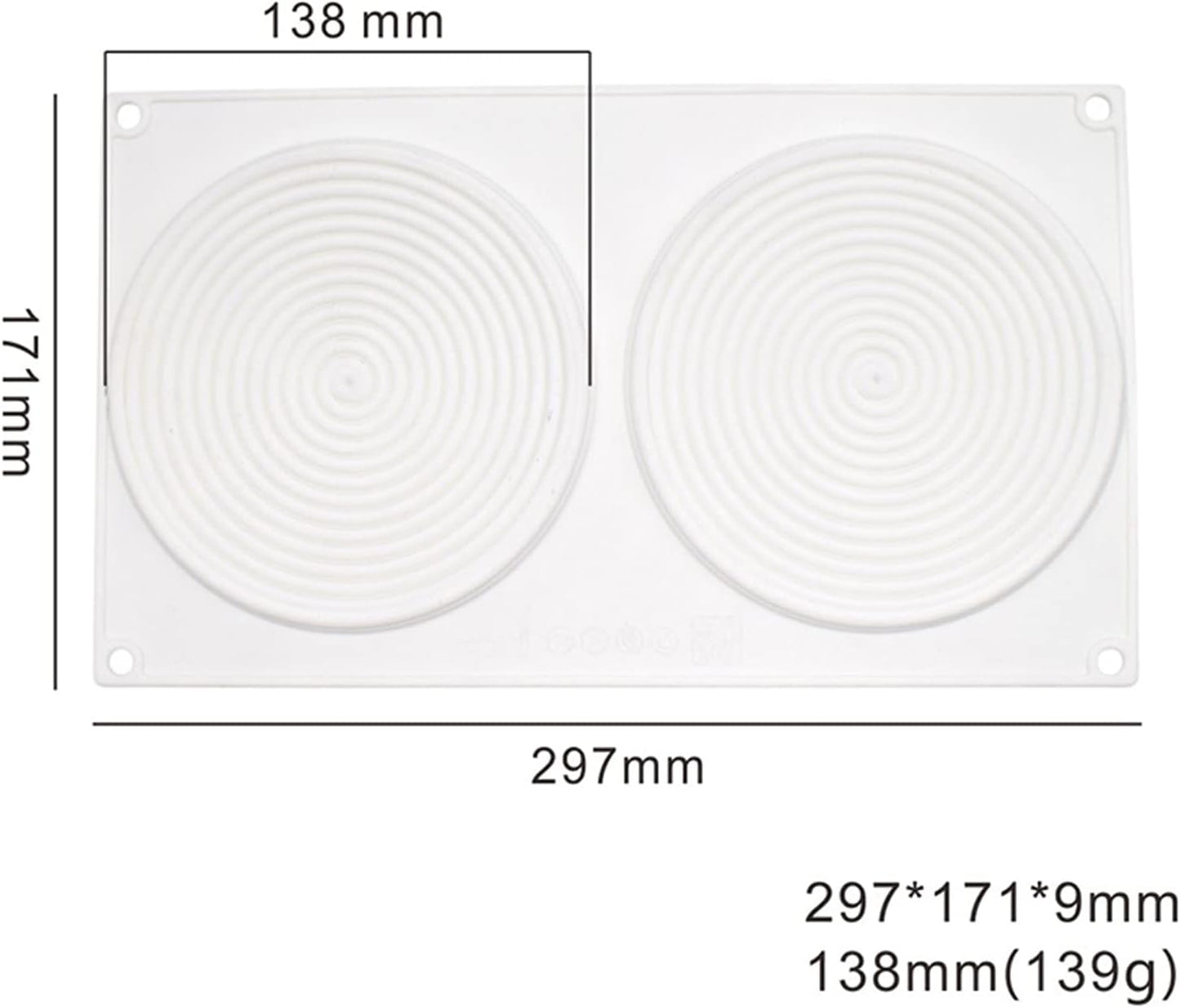 Forma Silicon Rotund Spirala 2 Alveole
