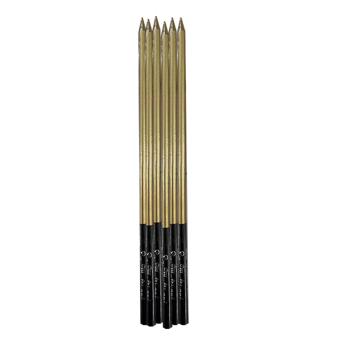 Set 6 Lumanari Drepte Auriu