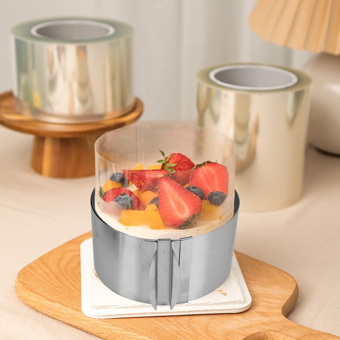 Inel Reglabil Pentru Tort Inox Inaltime 22 cm
