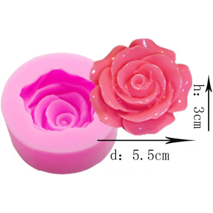 Forma Silicon Trandafir 3D