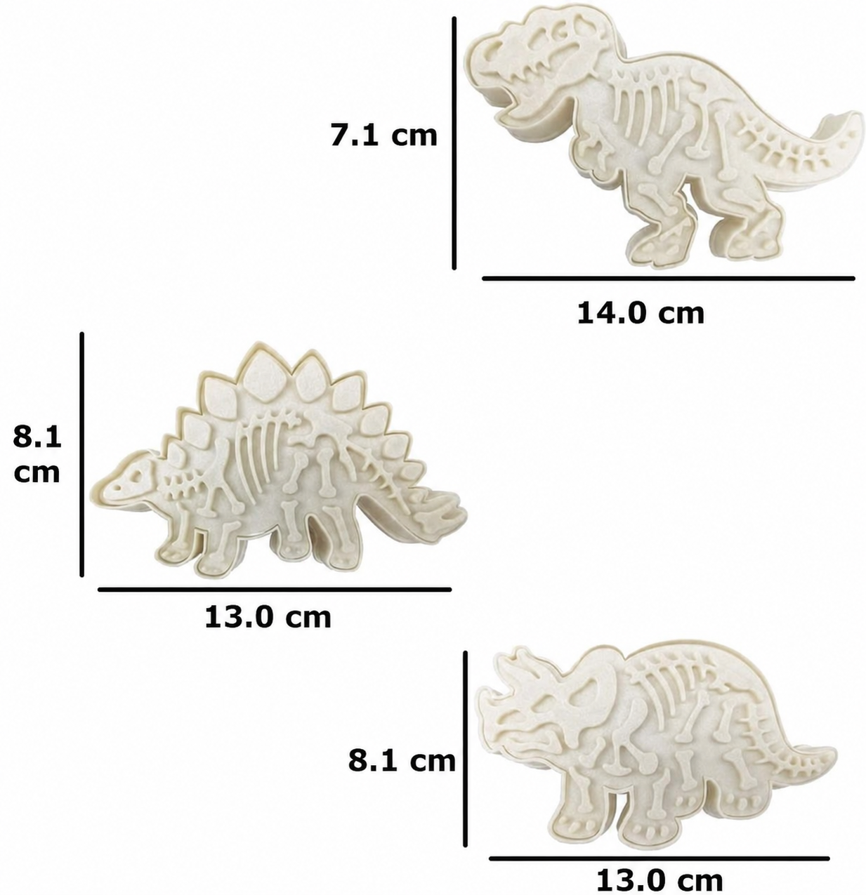 Set 3 decupatoare Dinozauri
