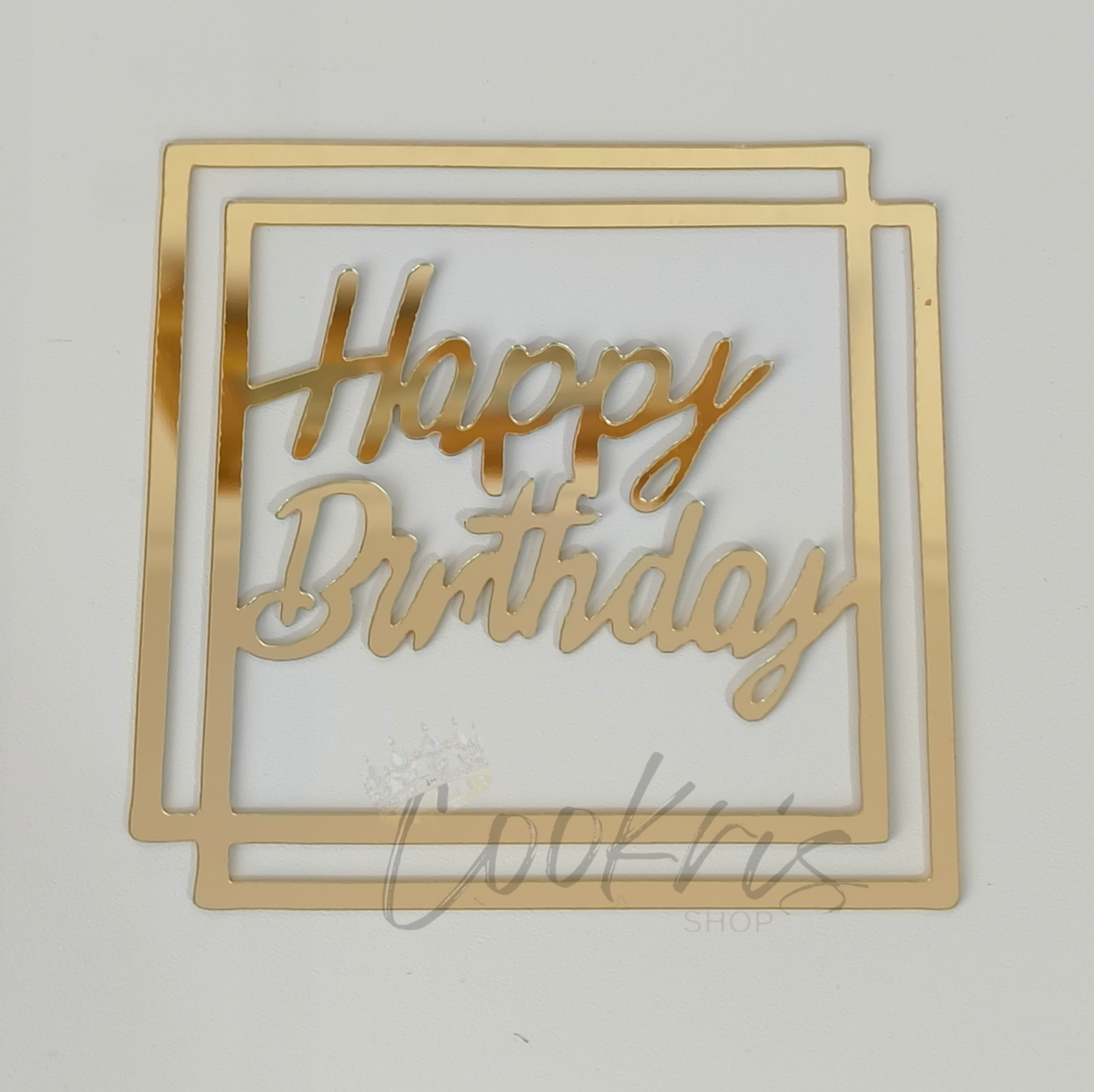 Topper Acrilic Happy Birthday Model 16