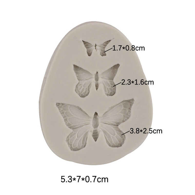 Forma Silicon Fluturi 3 Marimi