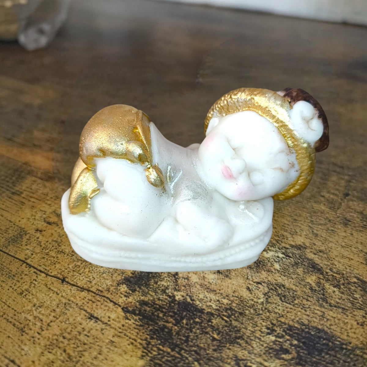 Figurina PDZ Bebe Botez Alb Auriu