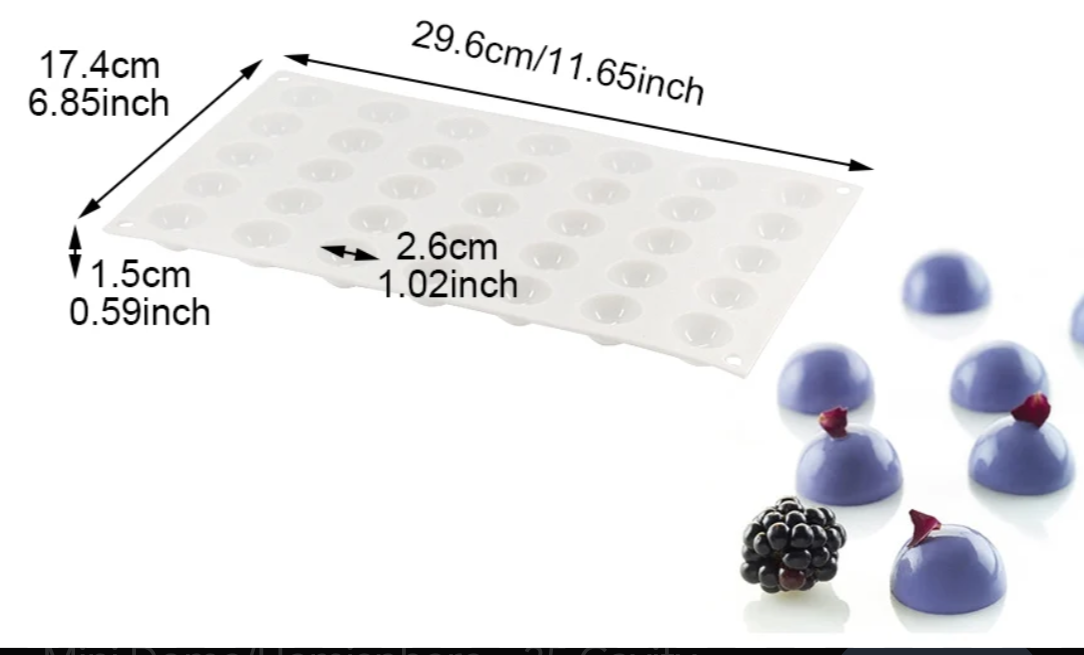Forma Silicon Semisfere 30 x 17.5 cm