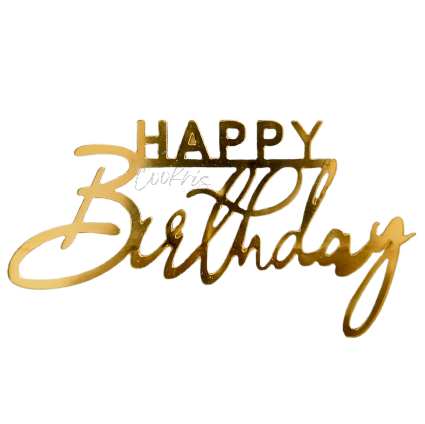 Topper Acrilic Tort Happy Birthday Model 19
