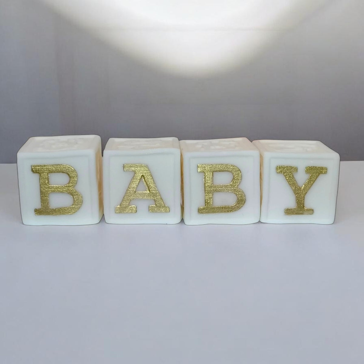 Cuburi PDZ Baby Alb Auriu
