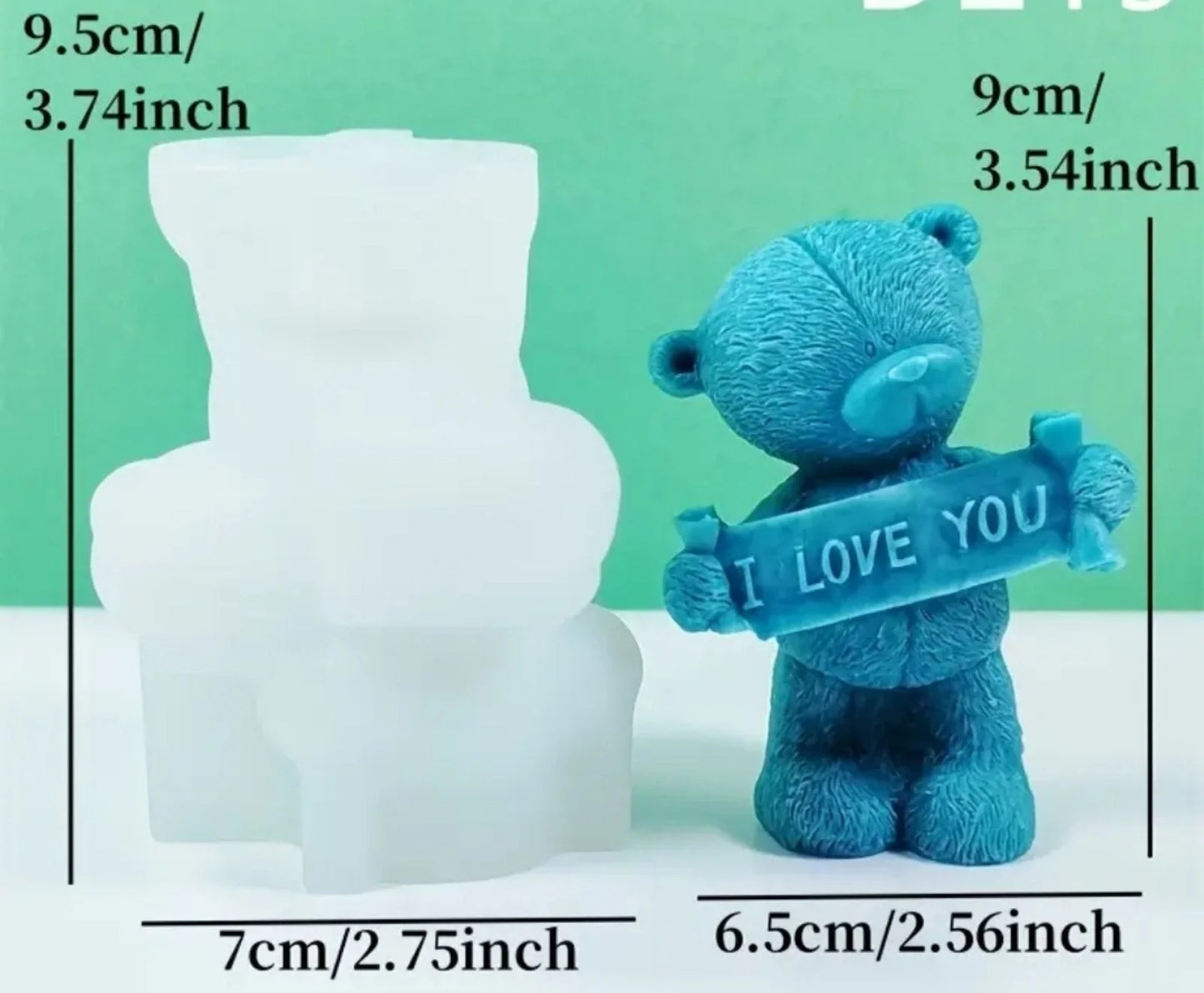 Forma silicon ursulet I love you pentru ciocolata, prajituri si deserturi