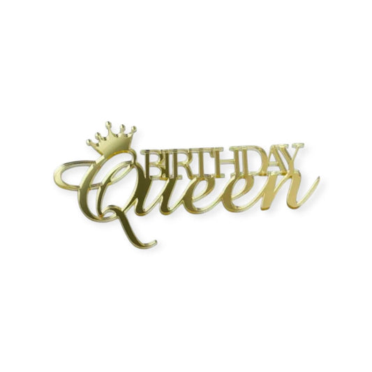 Topper Acrilic Birthday Queen Model 2