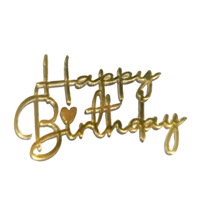 Topper Acrilic Happy Birthday Mic