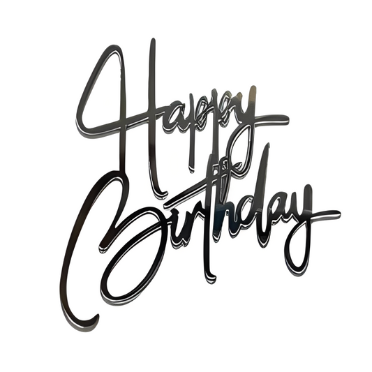 Topper Acrilic Happy Birthday Model 14