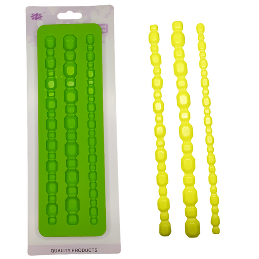 Forma Silicon Pentru Pasta de zahar Bordura Smarald Pietre Pretioase