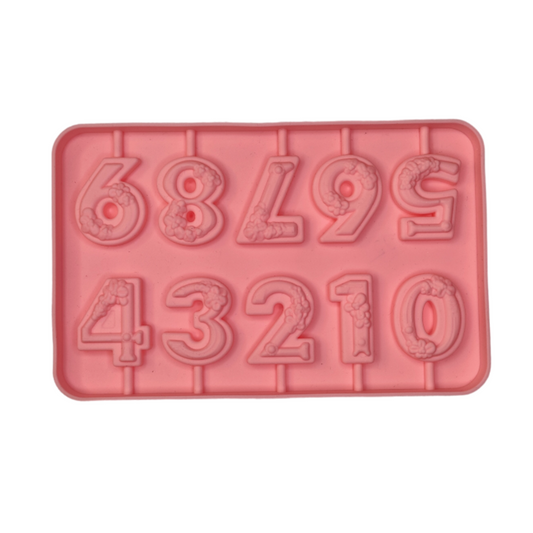 Forma silicon pentru pasta de zahar ciocolata fondant Cifre Model Floral