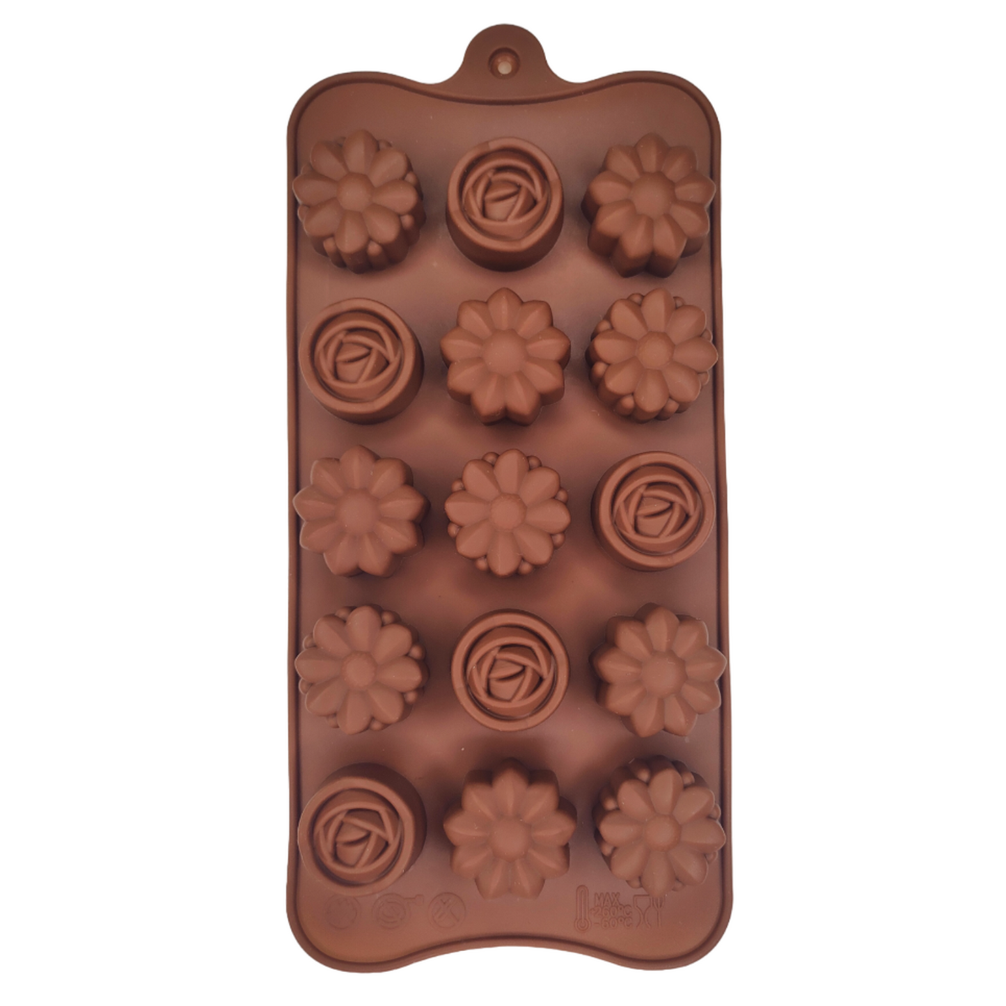Forma silicon pentru bomboane de ciocolata model floral trandafir