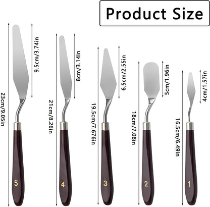 Set 5 spatule pentru decorare si ornare tort