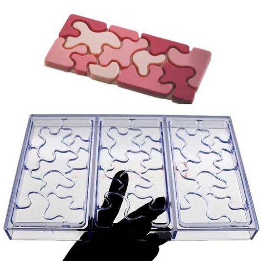 Forma pentru ciocolata Policarbonat 27.5 x 17.5 x 2.5 cm Model Puzzle