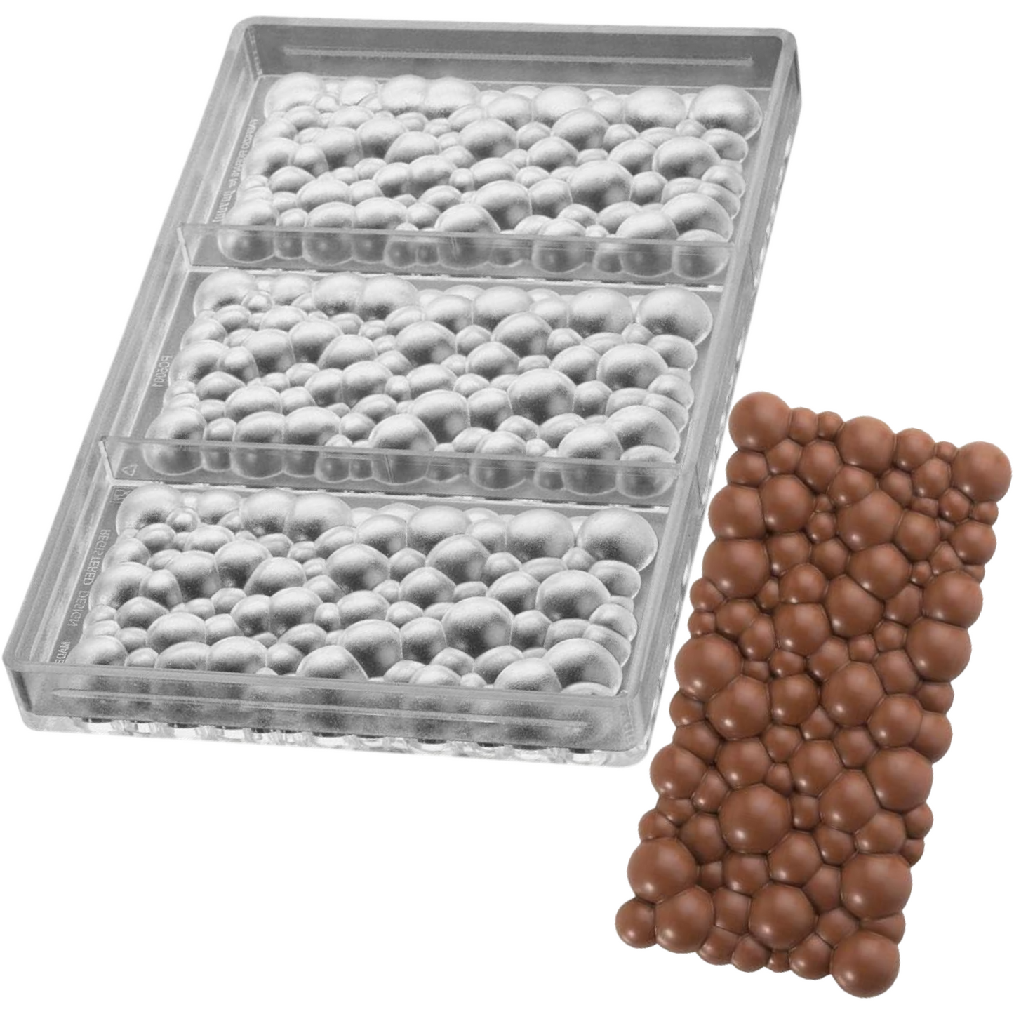 Forma pentru ciocolata Policarbonat 28 x 18 cm Model Bubble