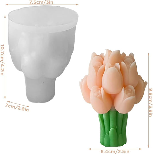Forma Silicon Buchet Flori 3D