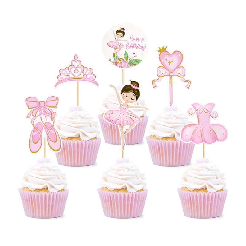 Set Complet Topper Tort Balerina Botez Zi de Nastere