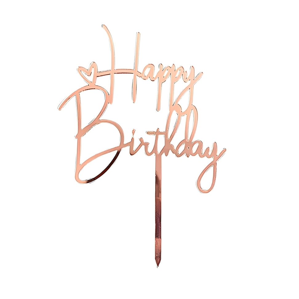 Topper Acrilic Happy Birthday Model 11