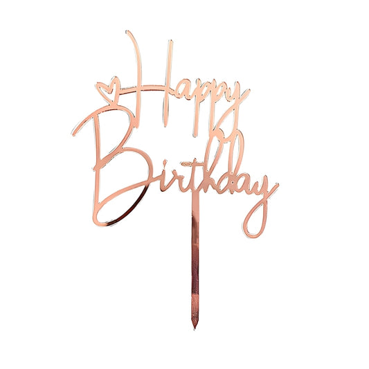Topper Acrilic Happy Birthday Model 11