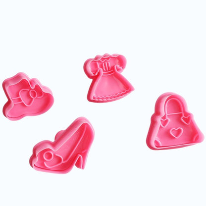 Set Decupatoare Baby Botez Fata Baby Shower Pasta de zahar Biscuiti