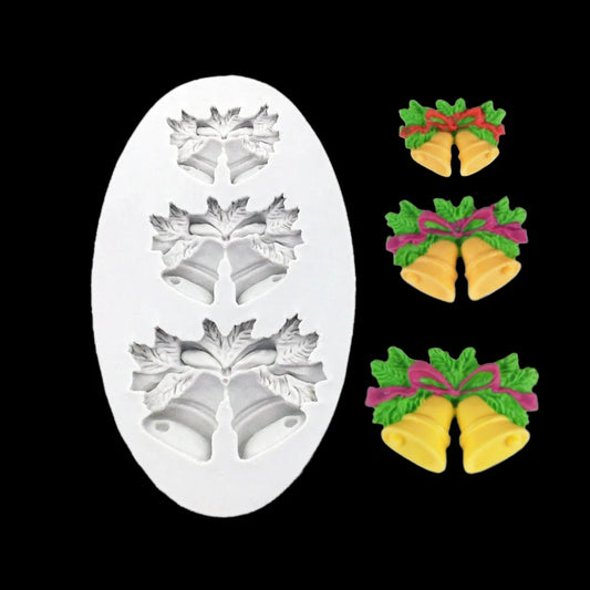 Forma Silicon Clopotei Craciun 3 Marimi