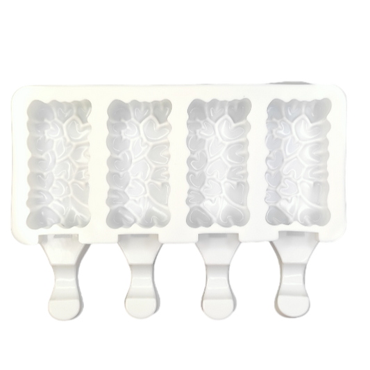 Forma silicon inghetata Model Inimi 4 Alveole