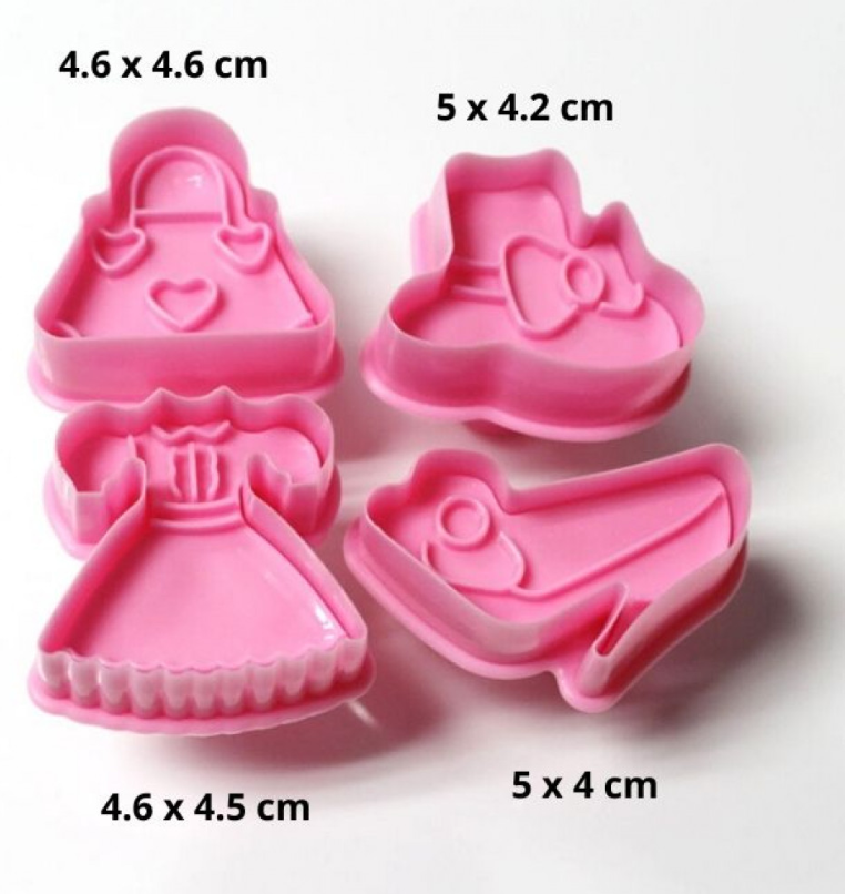 Set Decupatoare Baby Botez Fata Baby Shower Pasta de zahar Biscuiti