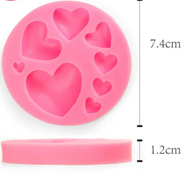 Forma Silicon 7.4 x 1.2 cm Inima Inimi pentru torturi si mousse – ideala pentru deserturi elegante