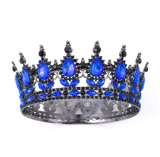 Coronita Topper Tort Negru cu Albastru 15 CM