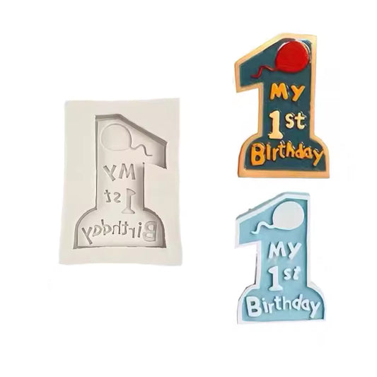 Forma Silicon Botez Cifra Unu My 1st Birthday