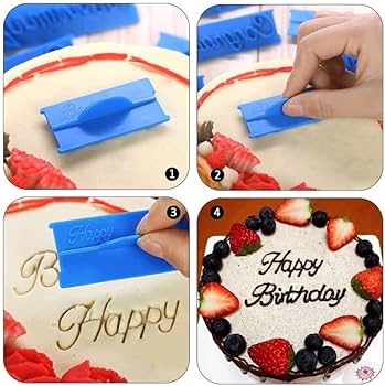 Set 2 Stampile Happy Birthday Albastru
