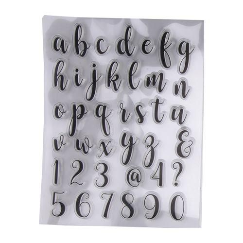 Set Stampile Silicon Alfabet Cifre Simboluri