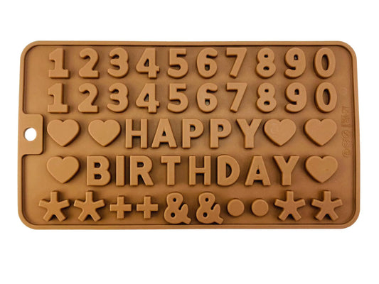 Forma Silicon Cifre Happy Birthday