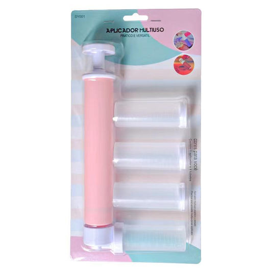 Air Brush Pistol de aer pentru ornare prajituri, Roz/Alb