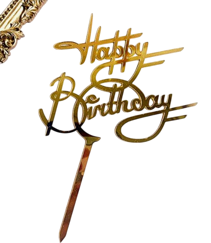 Topper Acrilic Happy Birthday Fotbal Model 16