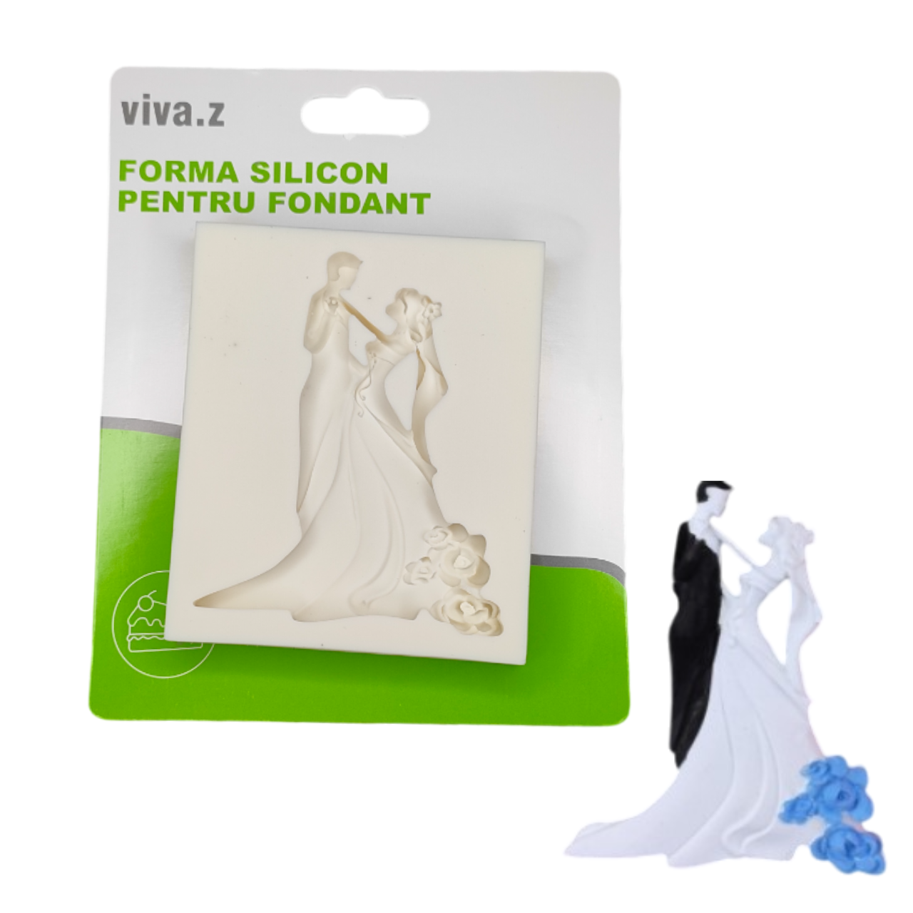 Forma Silicon Pentru Pasta de zahar Mire Mireasa Nunta Mic